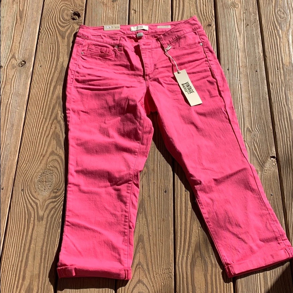 Vintage America crop pants pink